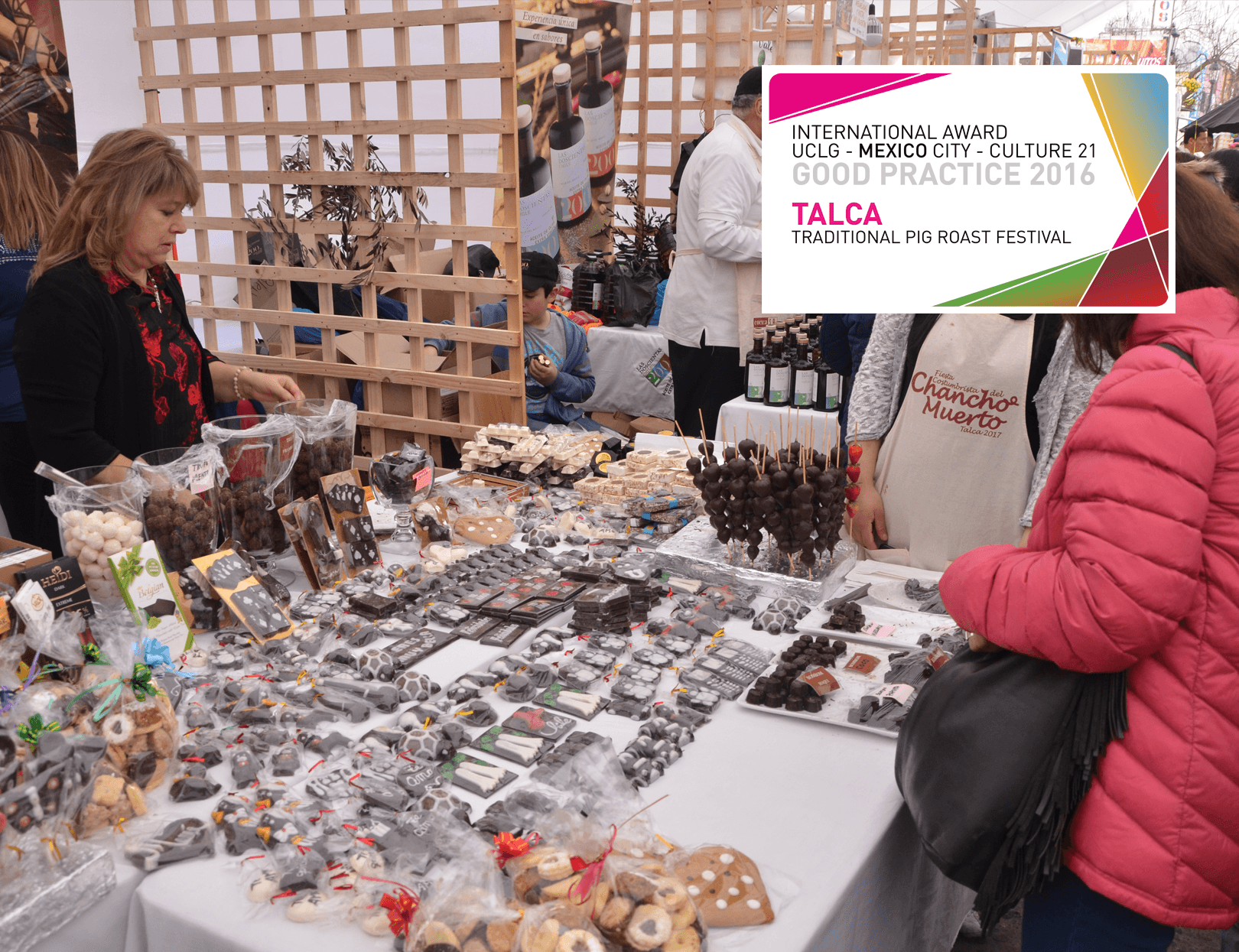 Traditional pig roast Festival in Talca